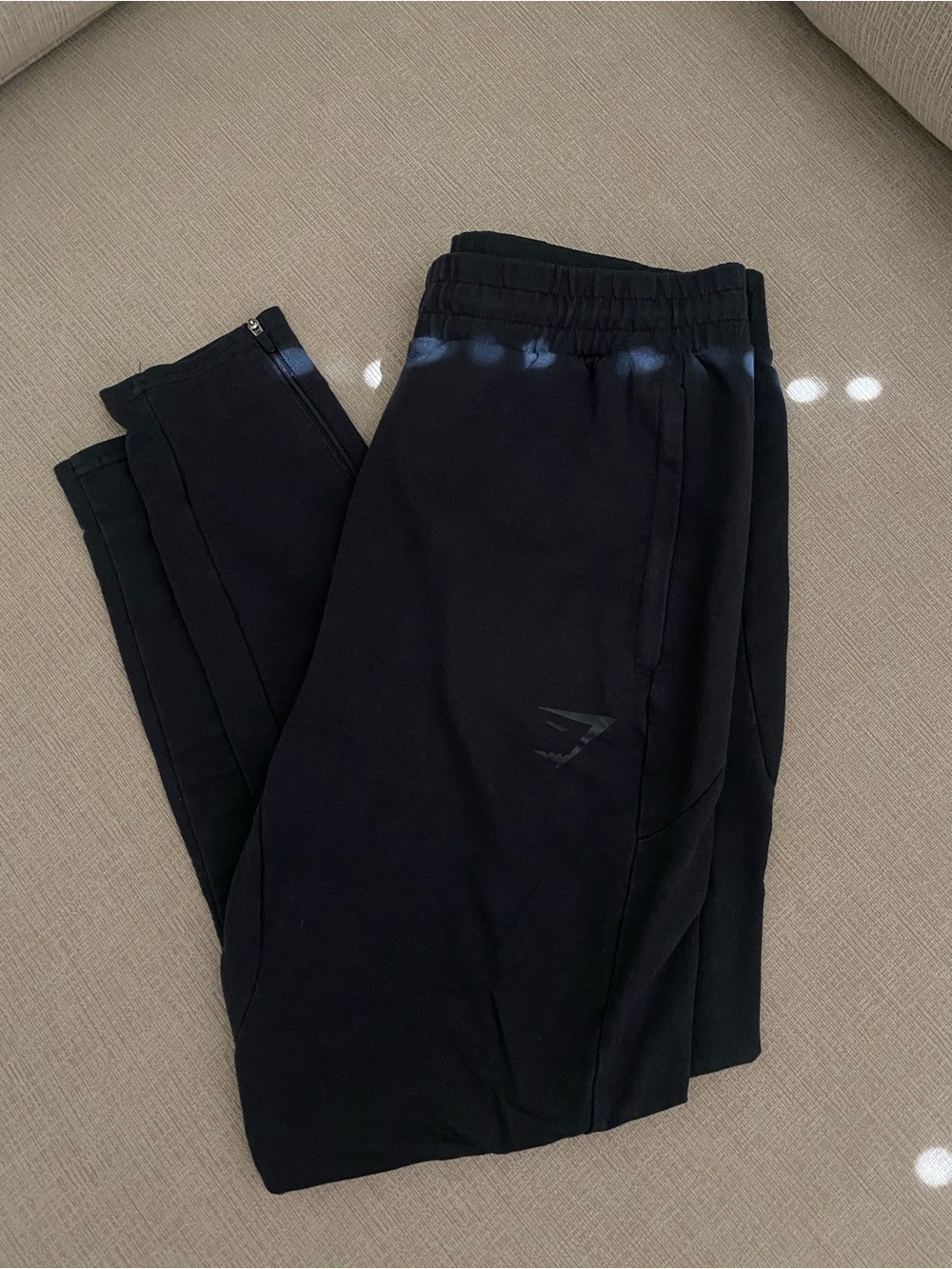Gymshark Black Sweatpants with Subtle Logo